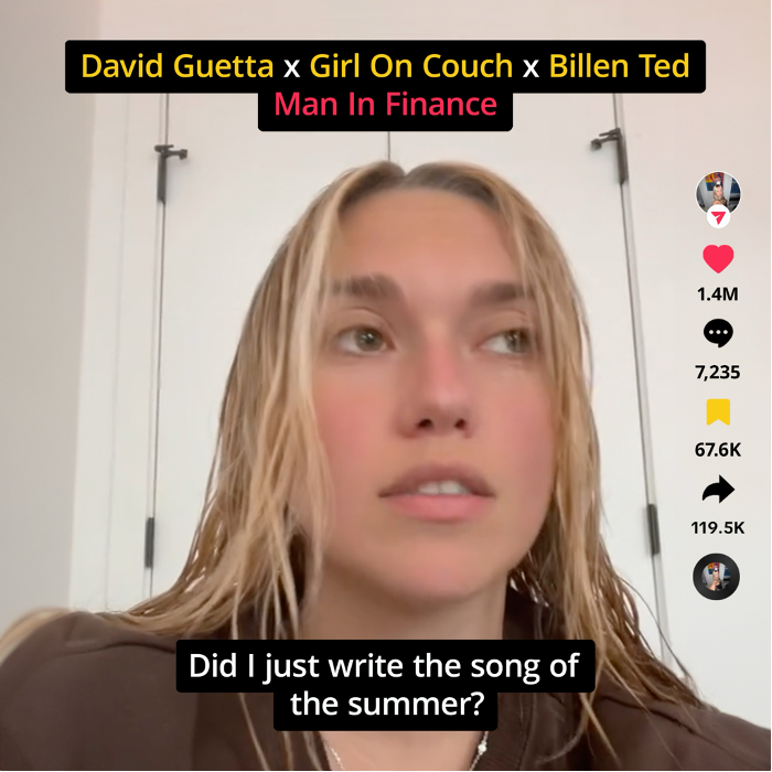 David Guetta, Girl On Couch, Billen Ted - Man in Finance (Blue Eyes)